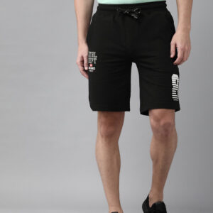 Van Heusen Innerwear Men Printed Zipper Pocket Ultra Soft Knit Shorts