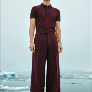 PresiClo Men Loose Fit Pleated Trousers