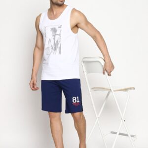 Van Heusen Innerwear Athleisure Men Solid Smart Tech Easy Stain Release Knit Lounge Shorts