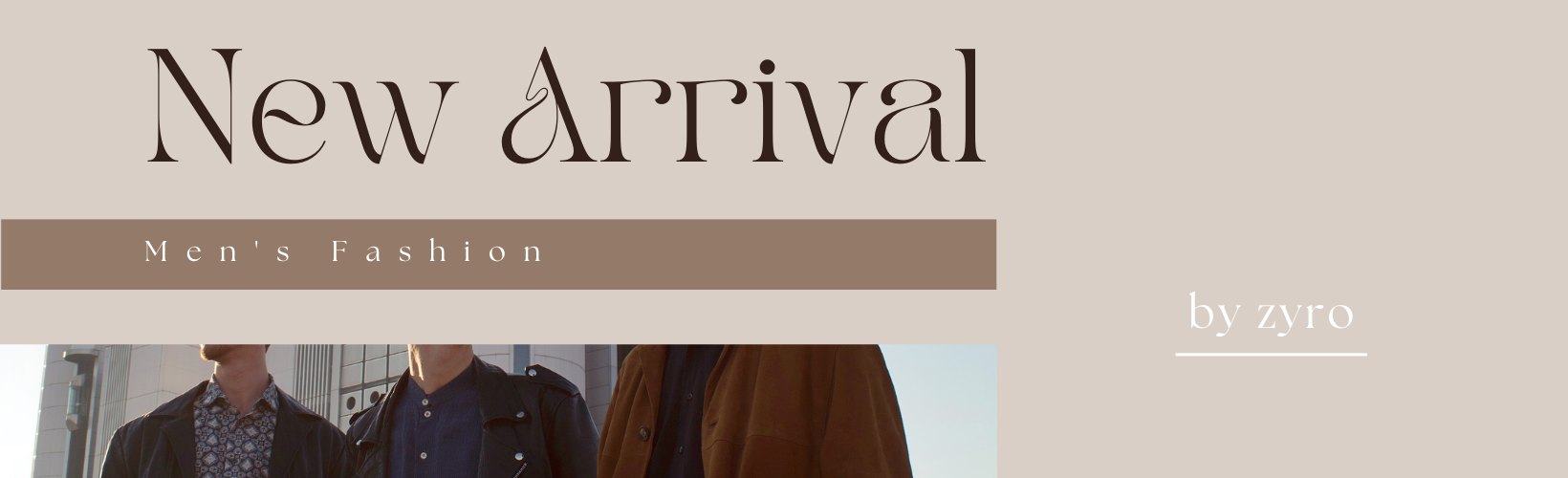 Cream Minimalist New Collection Facebook Cover
