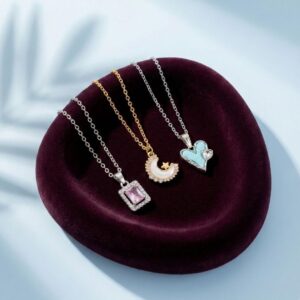 DressBerry Brass Gold-Plated Pendants with Chains